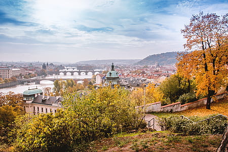 Autumn in Prague overlooking the historic town thumbnail