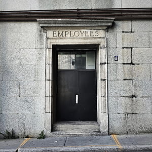 black wooden employees door at daytime thumbnail