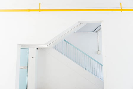 stairs, stairwell, stairway, white thumbnail