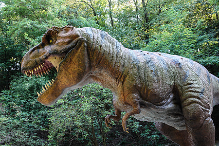 tyrannosaurus near trees thumbnail