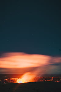 photo of bonfire during night time thumbnail