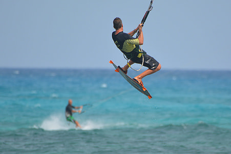 man playing surf on midair thumbnail