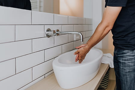 Washing of hands under running water thumbnail