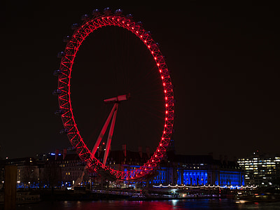 London Eye during nighttime thumbnail