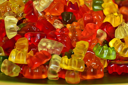 assorted-colored gummy bears lot thumbnail