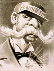 man in cap painting thumbnail