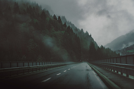 Foggy Road in Switzerland thumbnail