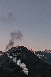 high-angle photography of brown mountain thumbnail