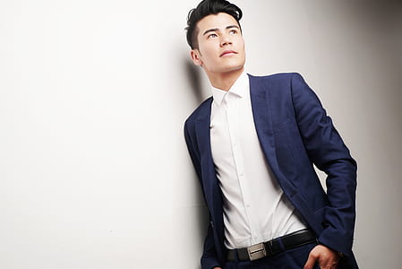 men's black suit jacket thumbnail