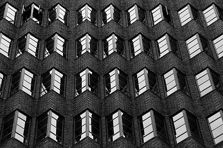 Brick, Glass, Black + White, window thumbnail
