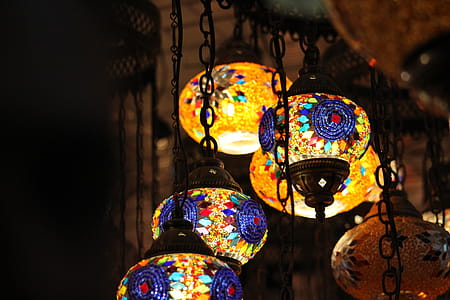 Brown Pendant Lamp Turn on thumbnail