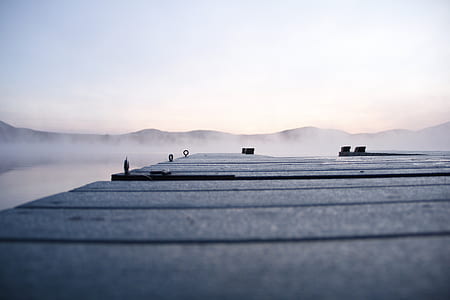 closeup photography of wooden dockway thumbnail