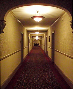 red hallway runner near door thumbnail