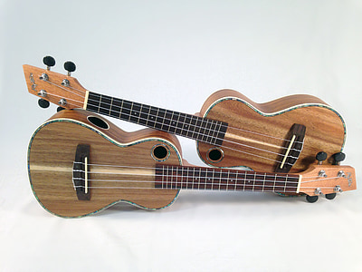 two brown ukuleles thumbnail