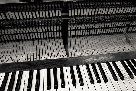 Old damaged piano thumbnail