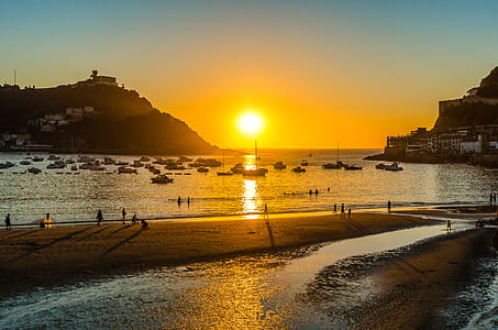People Walking Beside Seashore thumbnail