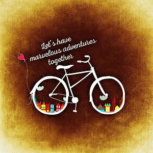 bicycle with quotes illustration thumbnail