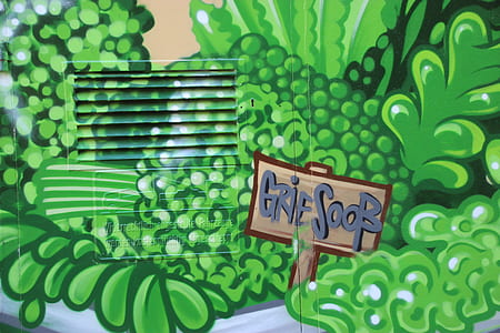 graffiti, art, sign, green thumbnail