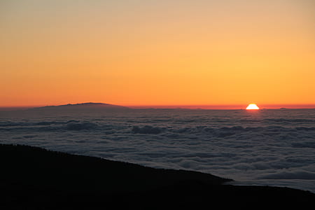 white clouds during golden hour thumbnail