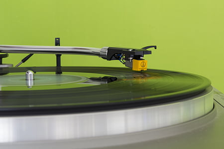 closeup photography of turntable thumbnail
