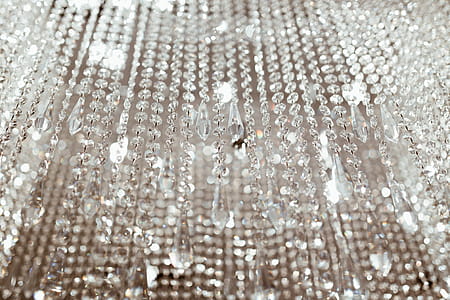 Close up of crystal chandelier thumbnail