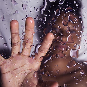 Hand on a Glass Panel thumbnail