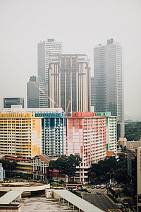 aerial photography of high rise buildings thumbnail