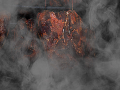grilled meat with smoke thumbnail