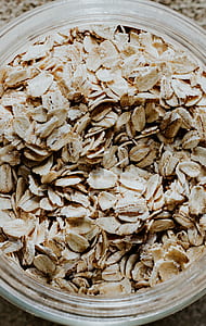 top view photo of flakes in clear glass jar thumbnail