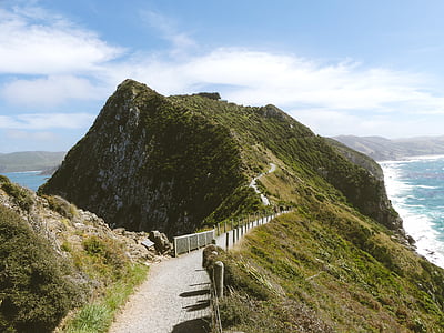 green mountain hill near sea thumbnail