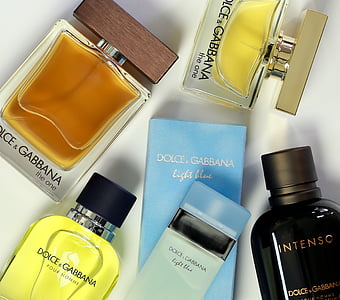 five Dolce and Gabbana perfume bottles with box thumbnail