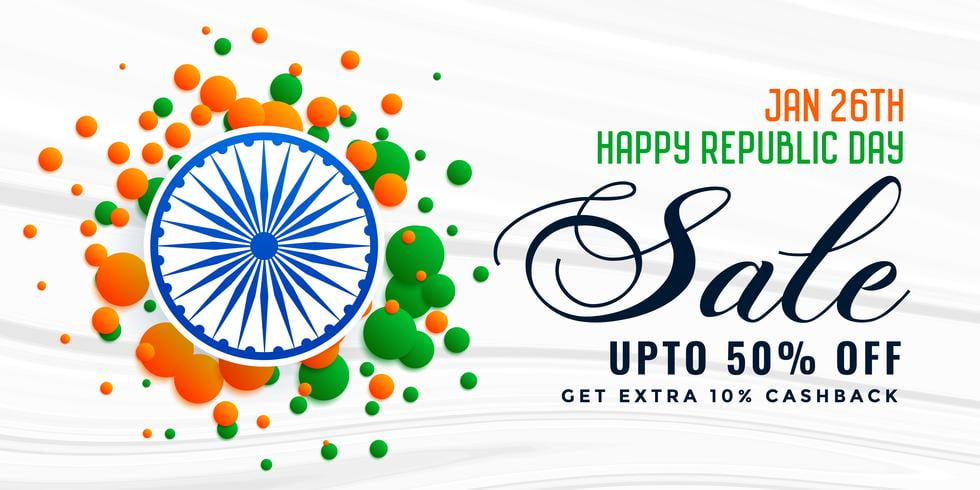 26th January Republic Day Of India Background Eps File Free
