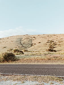 road in between grass field thumbnail