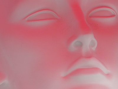 close up photo of white mannequin bust thumbnail