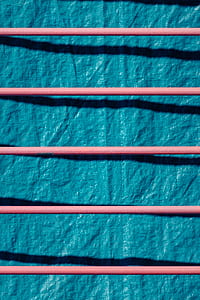 red ropes on blue cloth thumbnail