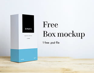 CIPUK’S Box Mockup Freebie psd file