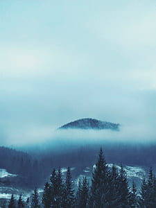 clouds covering mountain view thumbnail