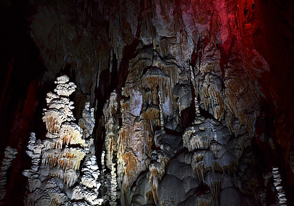 low angle photography of cave thumbnail
