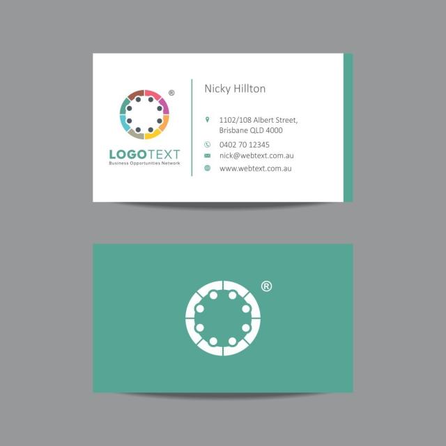 Professional Business Card Design Template eps file