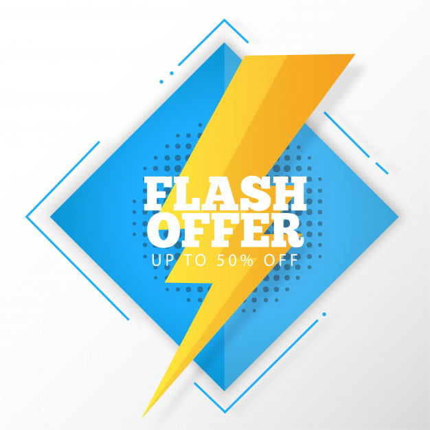 Flash Offer Banner Eps File Free Graphics Uihere