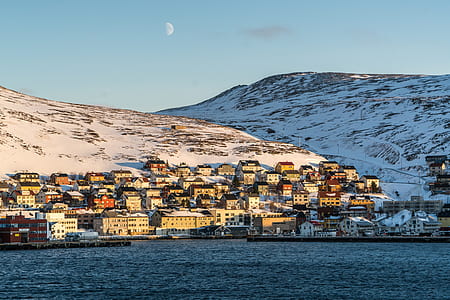 snow, sea, landscape, nature thumbnail