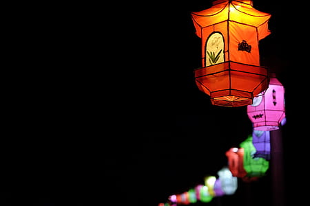 photography of street lantern during nighttime thumbnail