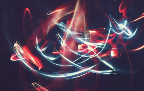 blue, red, and black abstract digital wallpaper thumbnail