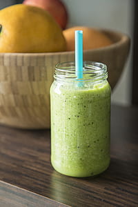 filled clear glass jar with straw thumbnail