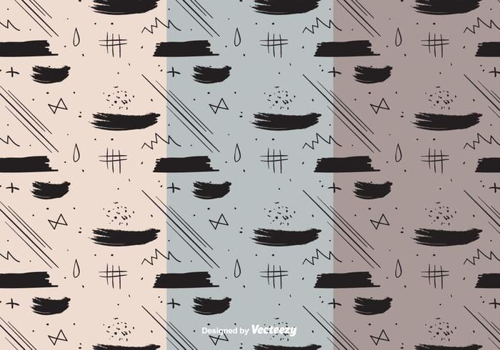 Hand Drawn Vector Backgrounds eps, svg file