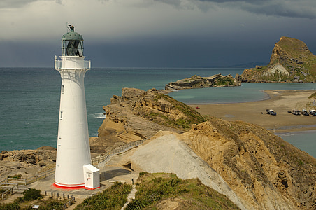 white lighthouse on hill thumbnail