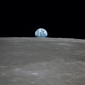 moon with earth photo thumbnail