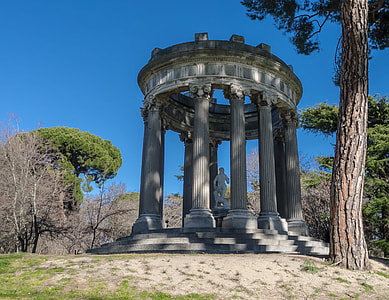 column tower with statue in park thumbnail