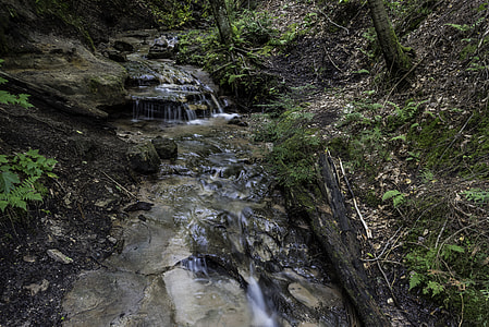 Cascading Stream at Wagner Falls in Michigan thumbnail