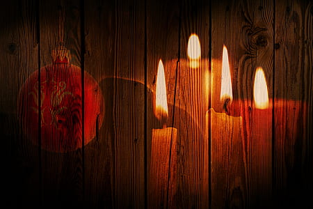 christmas, candles, candlelight, flame, mood, heat thumbnail